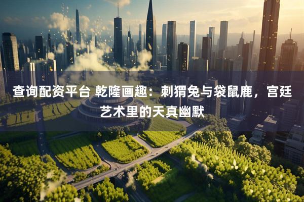 查询配资平台 乾隆画趣：刺猬兔与袋鼠鹿，宫廷艺术里的天真幽默