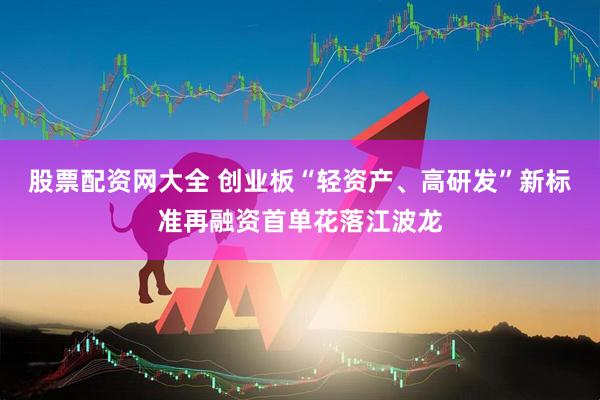 股票配资网大全 创业板“轻资产、高研发”新标准再融资首单花落江波龙